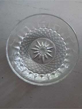 Clear Glass Decorative Bowl by
